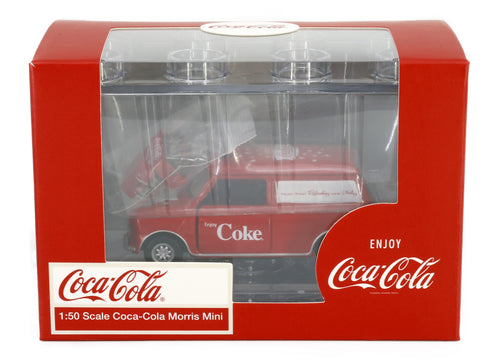 Load image into Gallery viewer, Tiny City Die-cast Model Car - Morris Mini Coca-Cola
