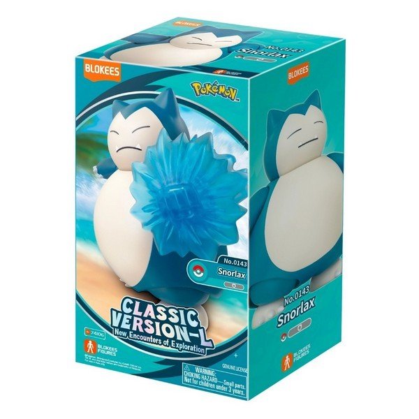 Blokees Pokemon Classic Version-L Snorlax Buildable Action Figure Model Kit