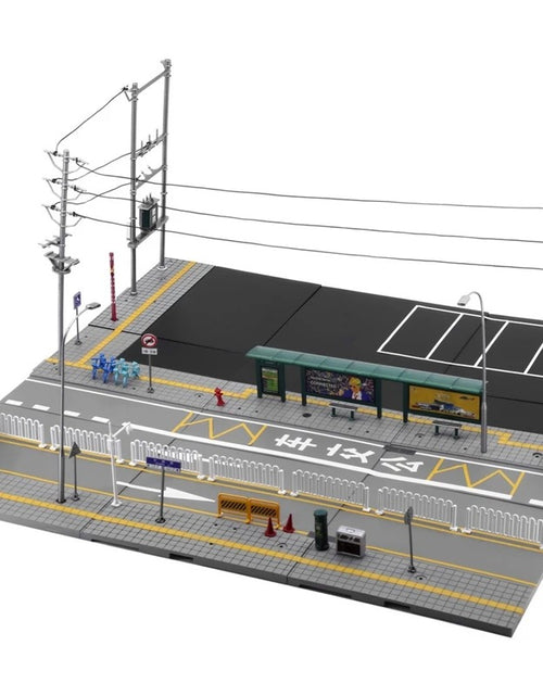 Load image into Gallery viewer, TINY City scale 1:64 Street Diorama Painted Model - S1 China Road Set
