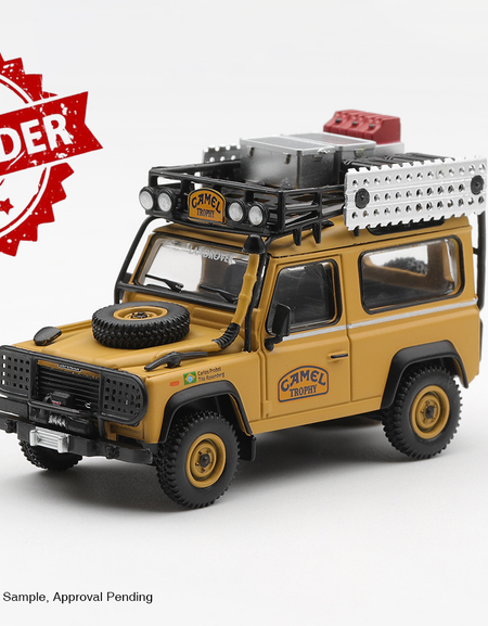 (Pre-order) Mini GT #1308 Land Rover Defender 90 1985 Camel Trophy Borneo Brazil