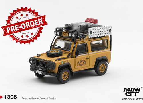 Load image into Gallery viewer, (Pre-order) Mini GT #1308 Land Rover Defender 90 1985 Camel Trophy Borneo Brazil
