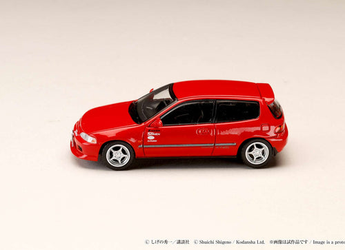 Load image into Gallery viewer, Hobby Japan 1/64 Honda CIVIC (EG6) Myogi Night Kids INITIAL D Shingo #HJDMD006
