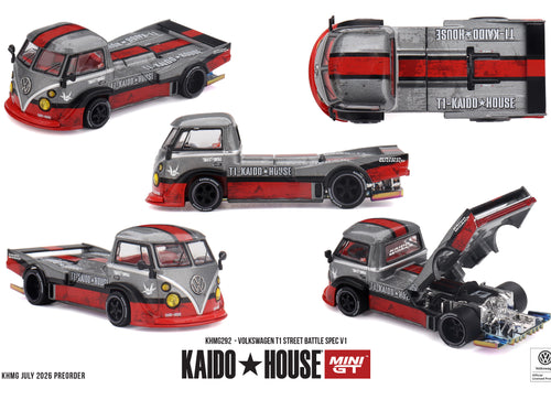 Load image into Gallery viewer, (Pre-order) Mini GT #292 Volkswagen T1  Street Battle Spec V1 Diecast Model Car
