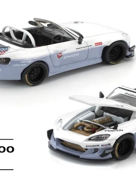 (Pre-order) POPRACE 1/64 PANDEM S2000 WHITE New Tooling Diecast Model Car