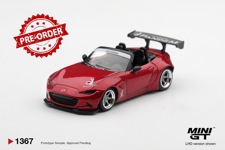 (Pre-order) Mini GT #1367 Mazda Miata MX-5 (ND) Pandem Kodo Red 2015 LHD