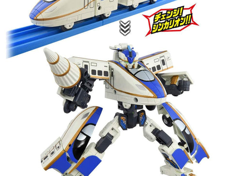 Load image into Gallery viewer, Takara Tomy Shinkansen SGX Shinkalion E5 Hayabusa + E7 Kagayaki Link Combine Set
