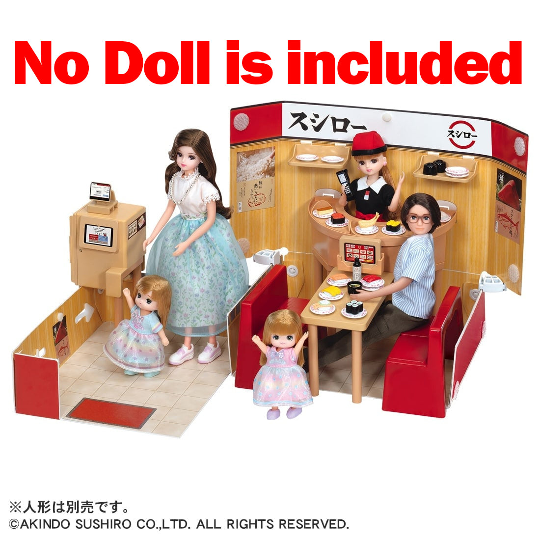 Takara Tomy Licca Chan Accessory LF-12 Pop Shop Sushiro (NO DOLL)