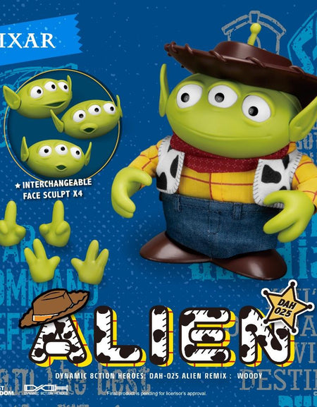 Beast Kingdom Disney TOY STORY DAH-025 Alien Remix Woody (Diorama Stage)