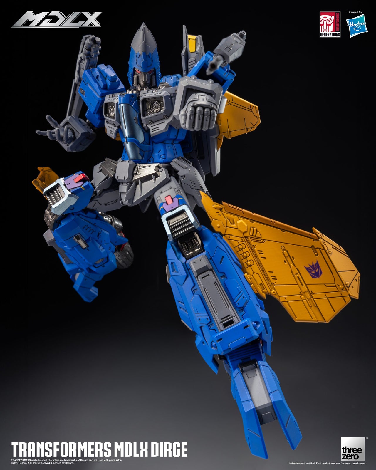 Threezero Transformers MDLX Action Figure Dirge 20 CM
