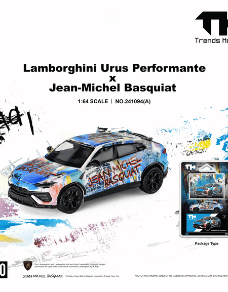 (Pre-order) Trends Hobby 1/64 Lamborghini Urus Performance & Basquiat White