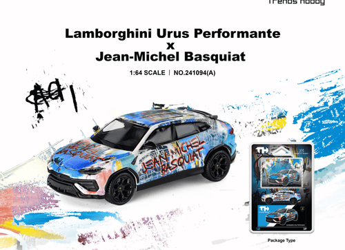 Load image into Gallery viewer, (Pre-order) Trends Hobby 1/64 Lamborghini Urus Performance &amp; Basquiat White
