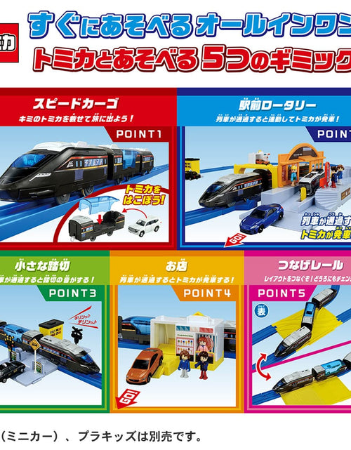 Load image into Gallery viewer, Takara Tomy Plarail Carry it and Go! Station Roundabout Set with Lots of Scenes
