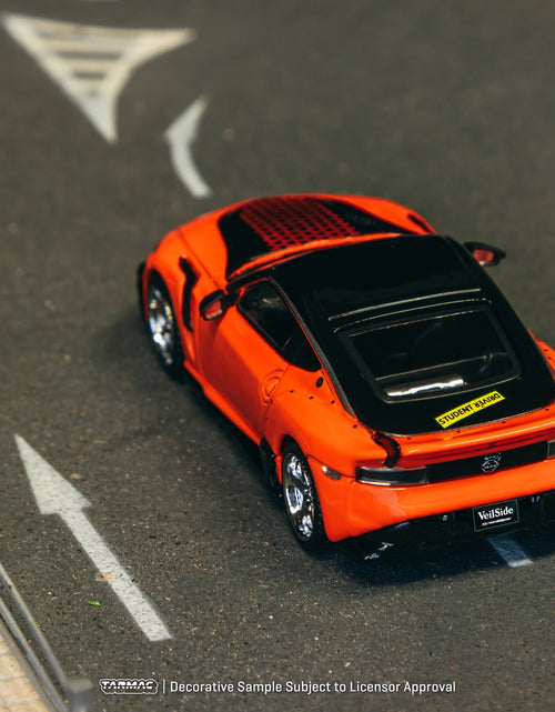 Load image into Gallery viewer, Tarmac Works 1/64 Nissan VeilSide FFZ400 Fairlady Z Orange with Card

