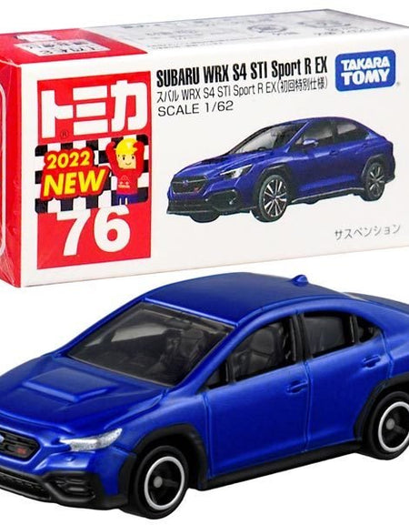 Takara Tomy Tomica Die-cast Car - 1/62 No.076 Subaru WRX S4 STI Sport R EX (1st)