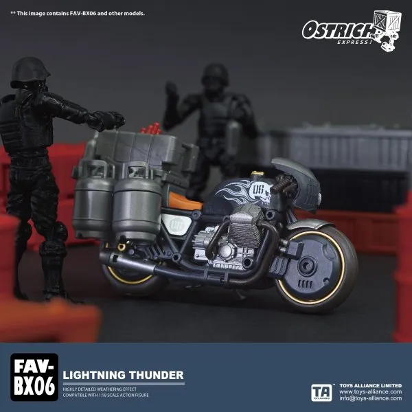 TOYS ALLIANCE OSTRICH EXPRESS FAV-BX06 1:18 Lightning Thunder Vehicle Model