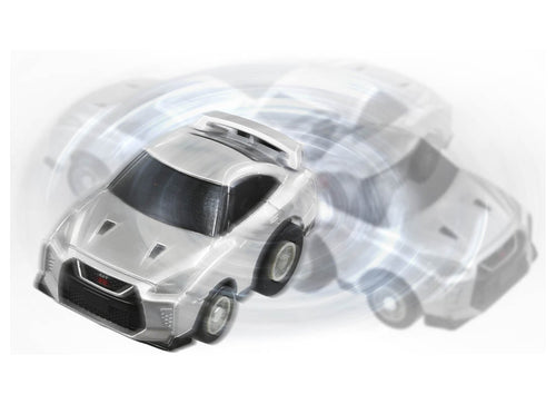 Load image into Gallery viewer, Takara Tomy Tomica ChoroQ Pull Back Diecast Model Car: e-01 Nissan GT-R (R35)
