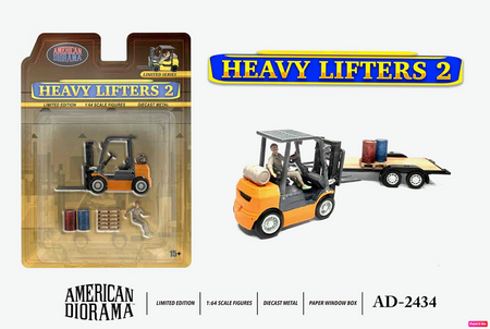 American Diorama 1:64 Figure Set:  Heavy Lifters 2 AD-2434