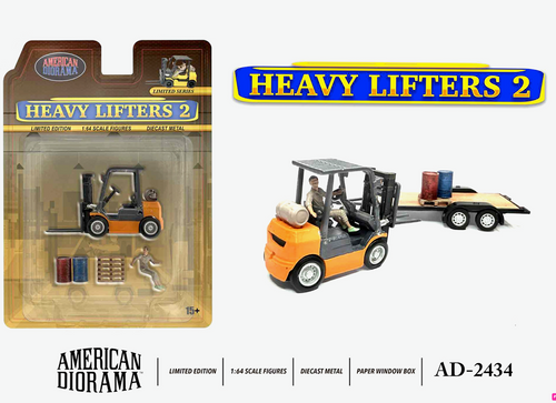 Load image into Gallery viewer, American Diorama 1:64 Figure Set:  Heavy Lifters 2 AD-2434
