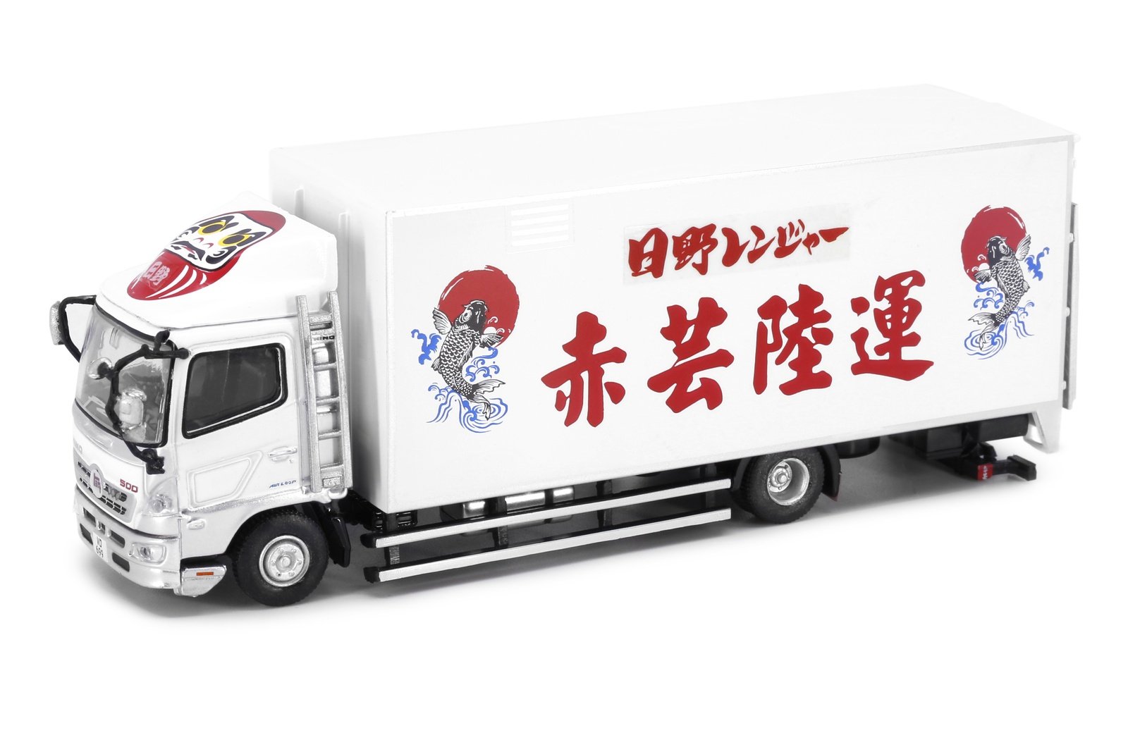 Tiny City 156 Die-cast Car - HINO 500 Box Lorry 10-tonne Red Yun Land Transport