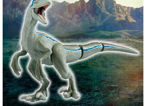 Load image into Gallery viewer, Takara Tomy ANIA Animal Jurassic World Blue Action Figure with Battle Card

