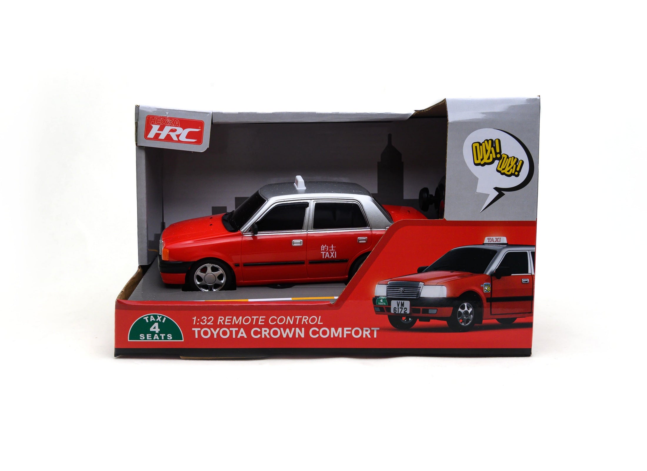 TINY x HRC 1/32 RC Remote Control Car - Hong Kong Urban Taxi Sound and Light up
