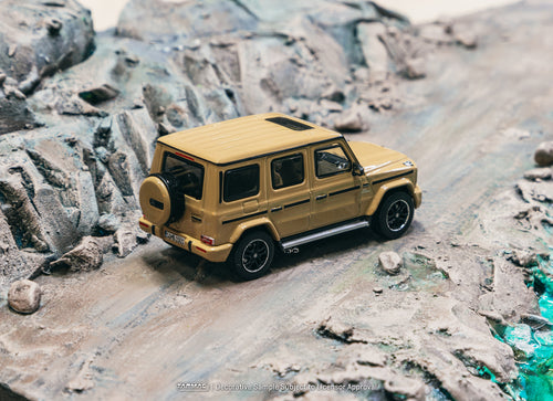 Load image into Gallery viewer, Tarmac Works 1/64 Mercedes-AMG G 63 Brown Model Car
