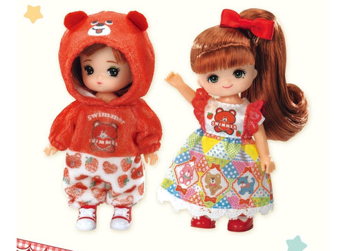 Load image into Gallery viewer, Takara Tomy Licca Chan Doll Set SWIMMER I love Miki-chan and Maki-chan
