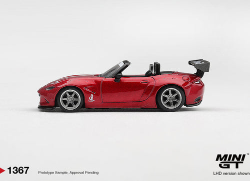 Load image into Gallery viewer, (Pre-order) Mini GT #1367 Mazda Miata MX-5 (ND) Pandem Kodo Red 2015 LHD
