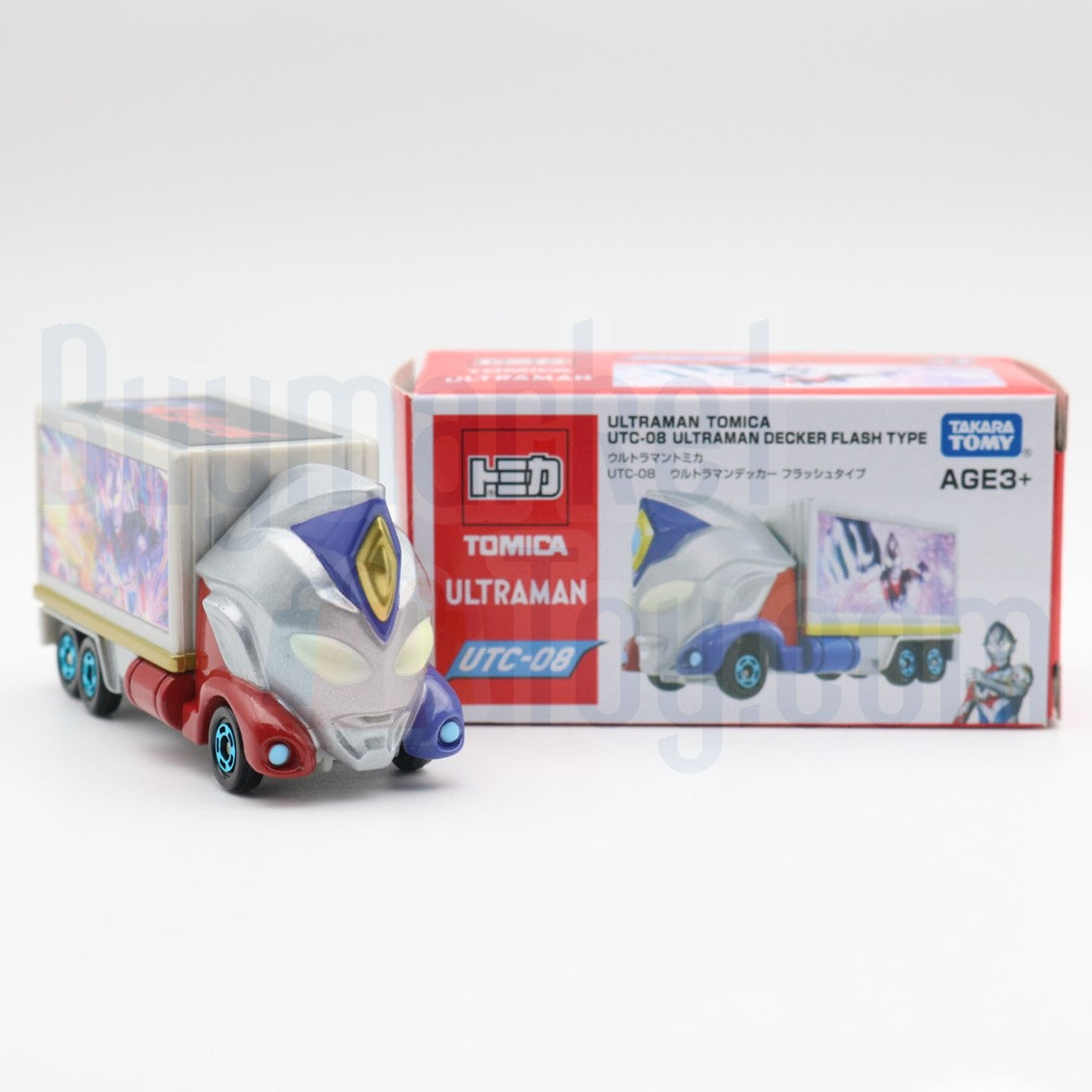 Takara Tomy Tomica Diecast Model Car - Ultraman UTC-08 Decker Flash Type