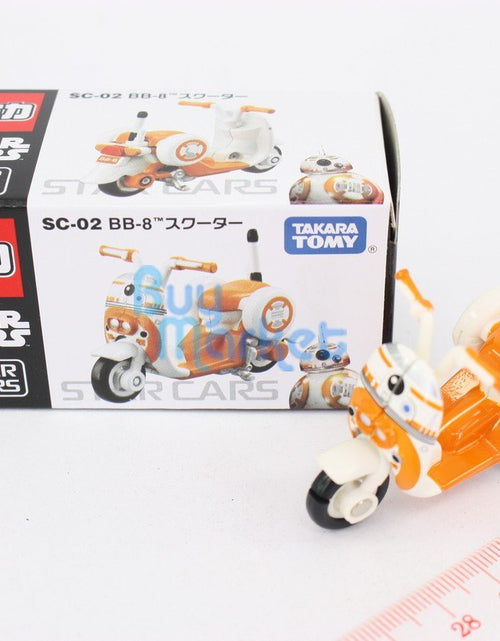 Load image into Gallery viewer, Takara Tomy Tomica Star Cars SC-02 Star Wars BB-8 Scooter Motorcycle Diecast
