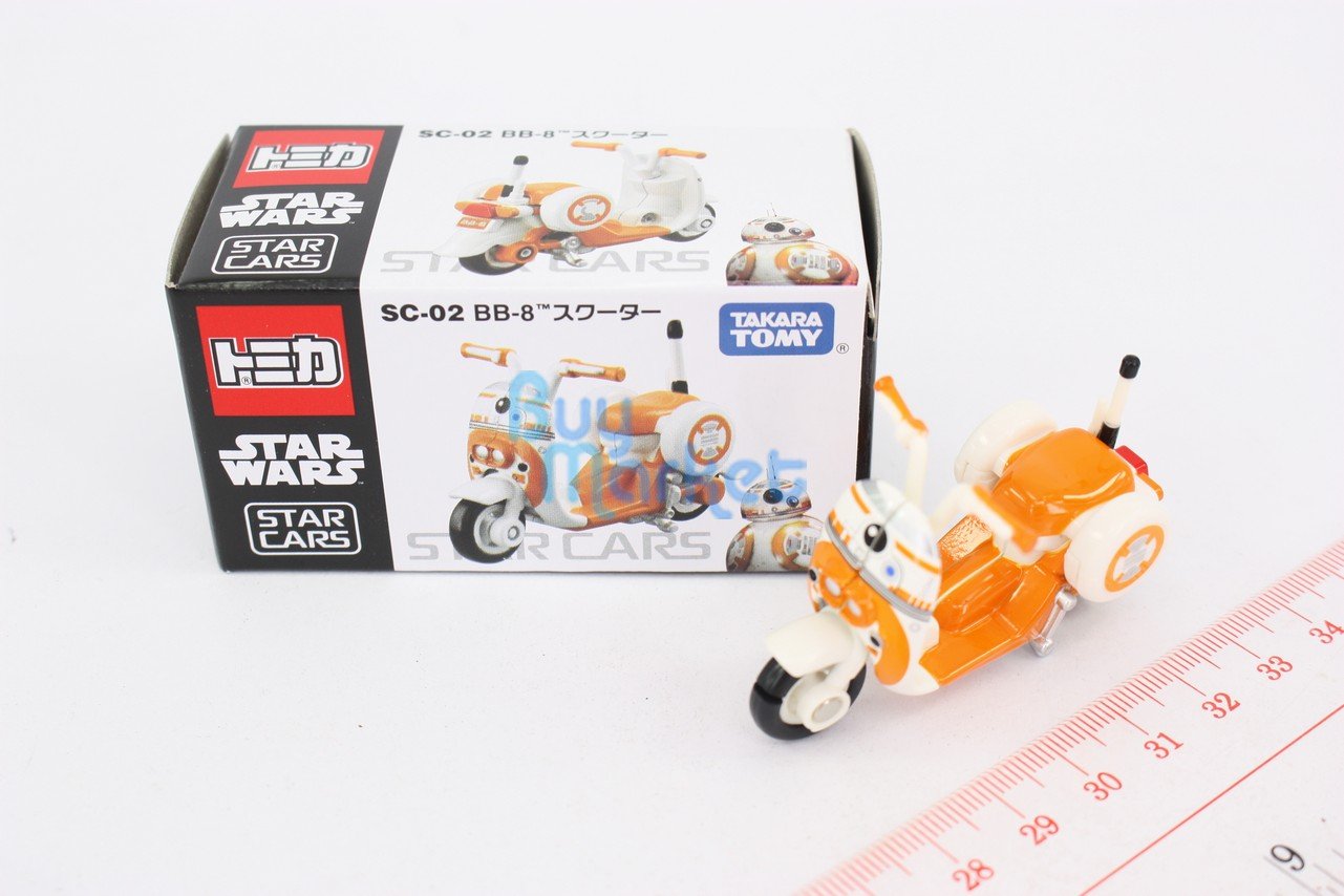 Takara Tomy Tomica Star Cars SC-02 Star Wars BB-8 Scooter Motorcycle Diecast