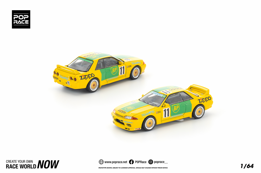 (Pre-order) POPRACE 1/64 GT-R R32 GROUP A 1992 Diecast Model Car