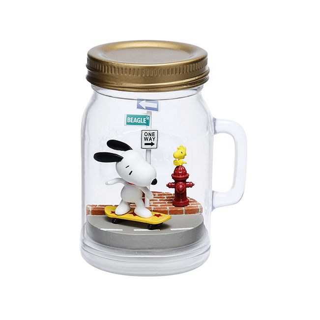 Re-Ment Snoopy & Woodstock Terrarium On Vacation Figure (Set of 6)