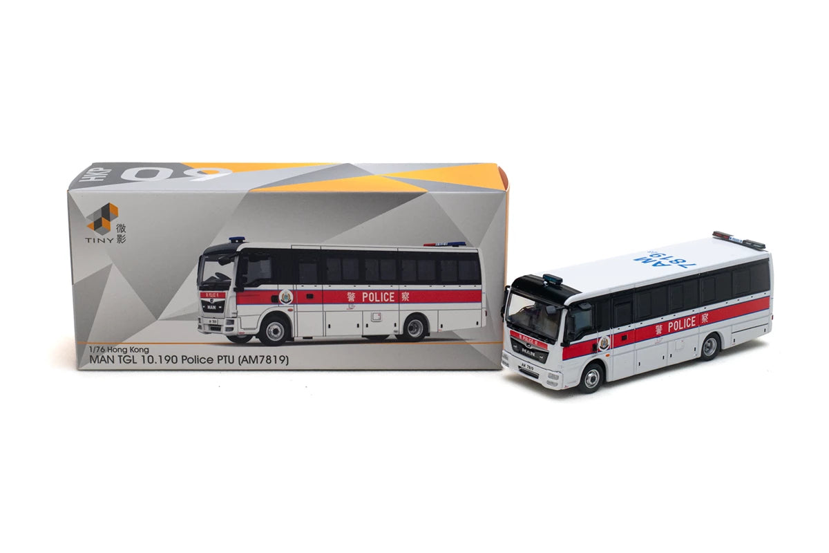 Tiny City Die-cast Model Car - HKP07 1/76 MAN TGL Hong Kong Police (AM7819)