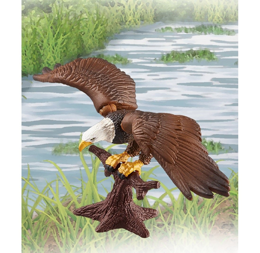 Takara Tomy ANIA Animal AS-05 Bald Eagle Mini Action Figure Eductional Toy Japan