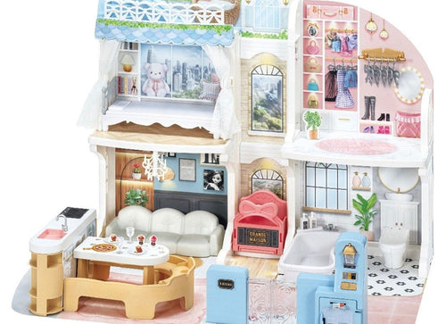 Load image into Gallery viewer, Takara Tomy Licca Licca-chan Talking Auto-Lock Two-story Grand Maison (NO DOLL)
