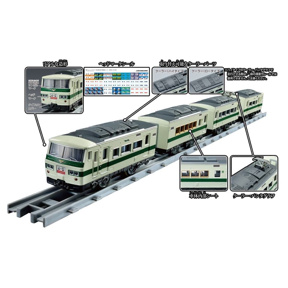 Takara Tomy Plarail Real Class J.R. Limited Express Series 185 Model Train