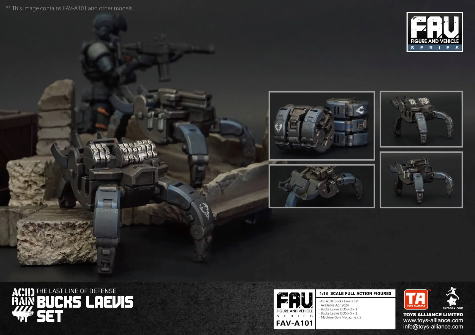 TOYS ALLIANCE x Acid Rain FAV-A101 Bucks Laevis Set Action Figure