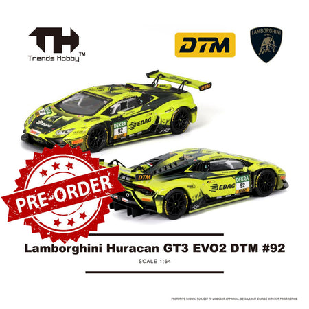 (Pre-order) Trends Hobby Diecast 1/64 Lamborghini Huracan GT3 EVO2 DTM #92