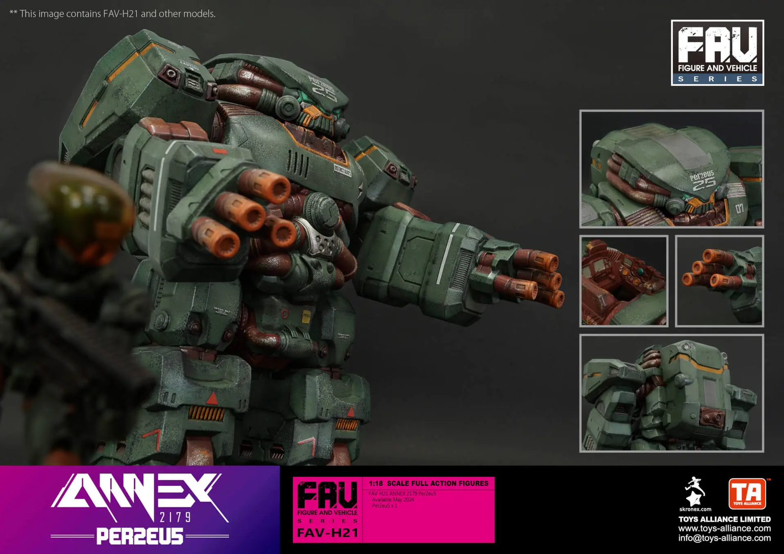 TOYS ALLIANCE ANNEX 2179 FAV-H21 Per2eu5 Action Figure Set