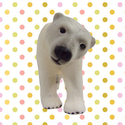 Takara Tomy ANIA AS-10 ANIMAL Polar Bear Mini Action Figure Educational Toy Toys