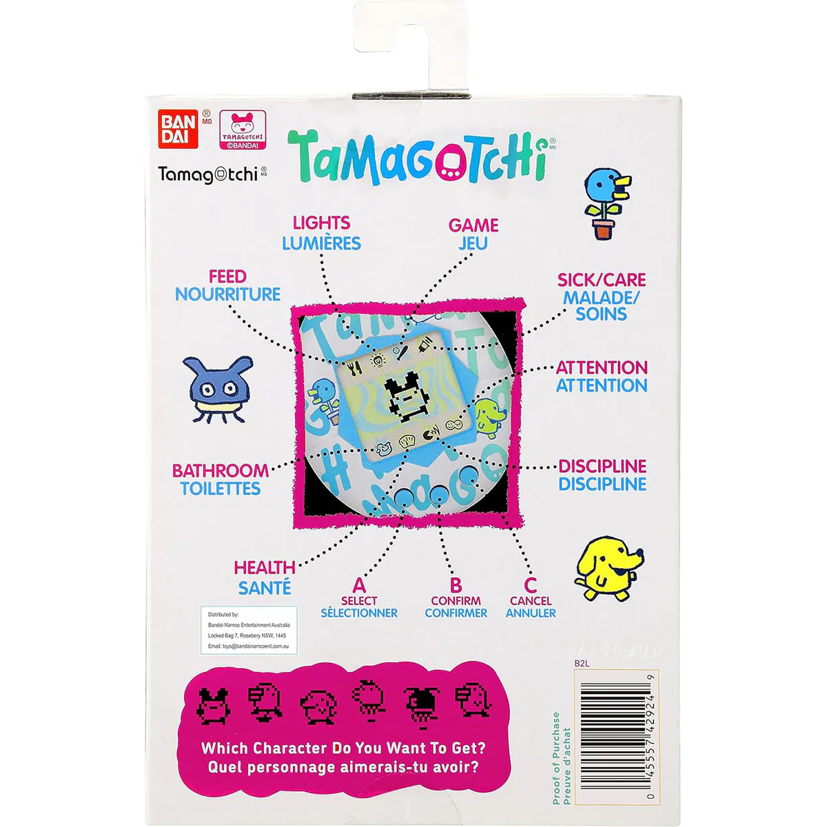 Bandai Tamagotchi Fantasy Color GEN2 Electronic Pet Game Toy For Children