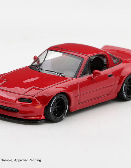 (Pre-order) Mini GT #1421 Mazda MX-5 (NA) Pandem Classic Red RHD Diecast Model
