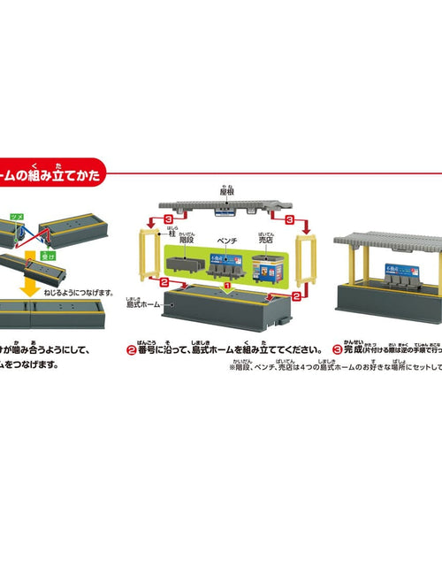 Load image into Gallery viewer, Takara Tomy Plarail Real Class Extension for Island Platform Kit Set
