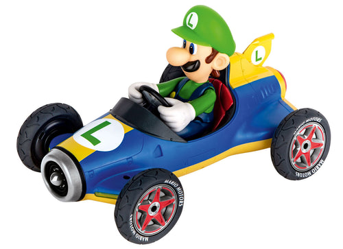 Load image into Gallery viewer, Carrera Nintendo Mario Collection 1:43 Pull Back Model Car - Mach 8 Luigi
