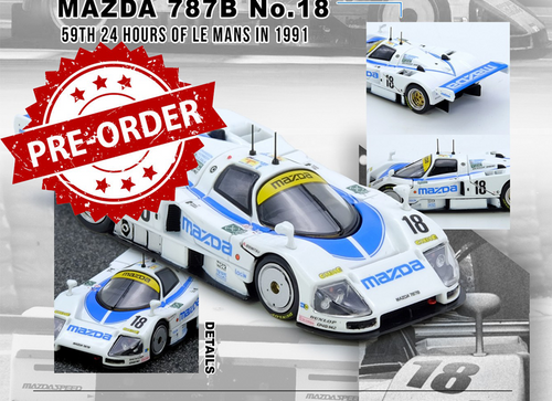 Load image into Gallery viewer, (Pre-order) INNO64 1/64 MAZDA 787B No.18  59th 24 Hours Le Mans 1991 Diecast Car
