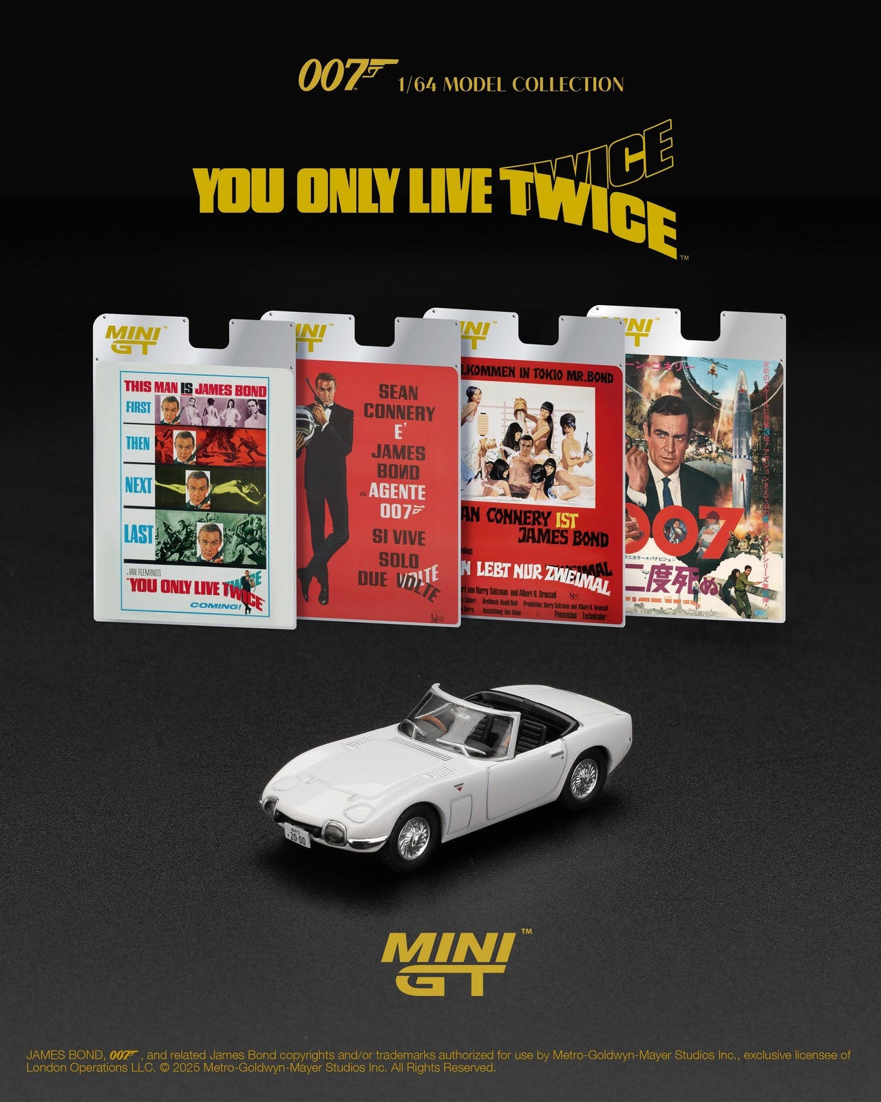 (Pre-order) Mini GT #915 Toyota 2000GT Roadster "You Only Live Twice" English
