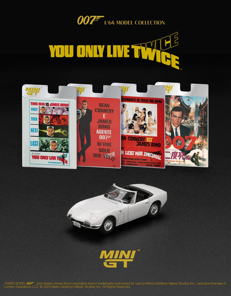(Pre-order) Mini GT #915 Toyota 2000GT Roadster "You Only Live Twice" English