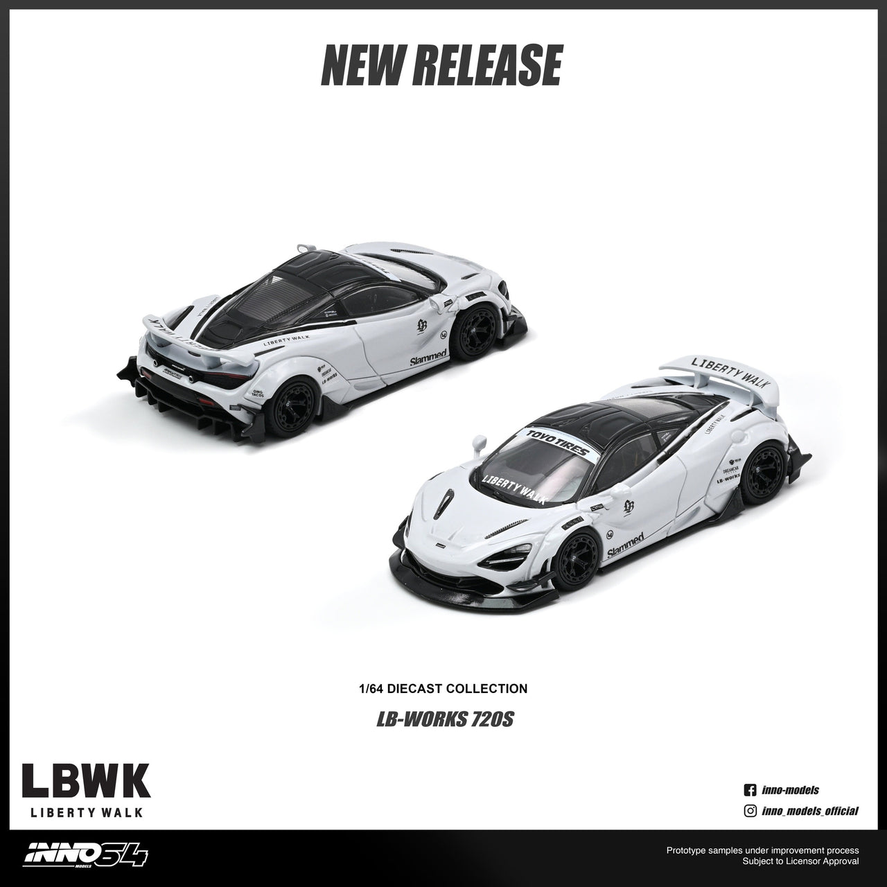 (Pre-order) INNO64 1/64 LIBERTY WALK 720S Diecast Model Car