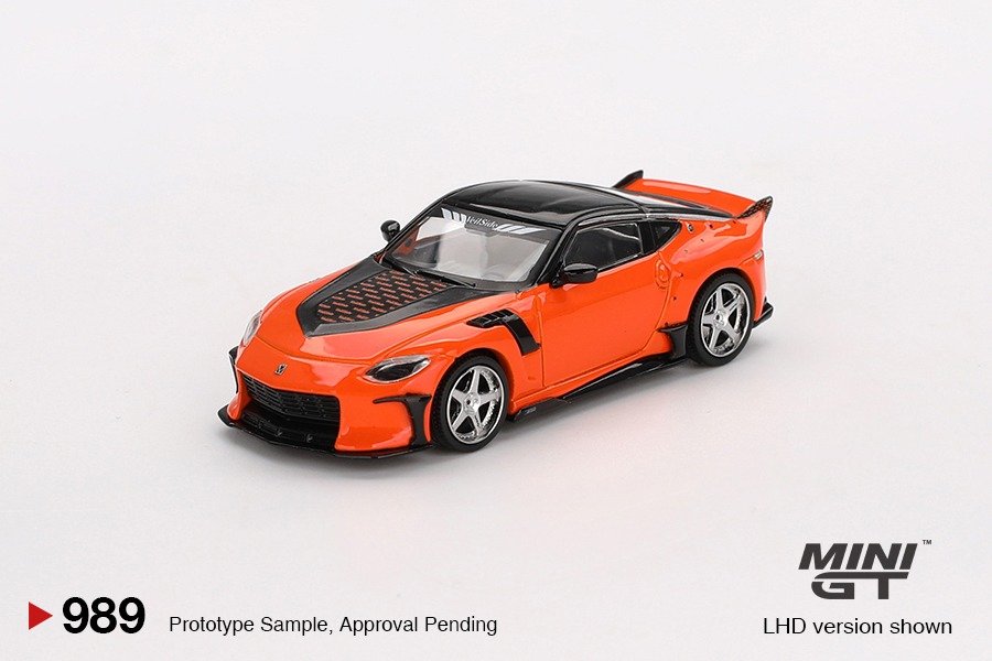 Mini GT #989 Nissan Z VeilSide FFZ400 Orange LHD Diecast Model Car